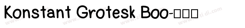 Konstant Grotesk Boo字体转换